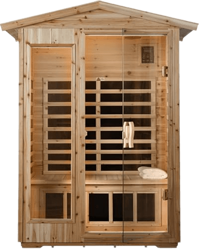 LTCCDSS Low EMF Outdoor Far Infrared Sauna 2-Person