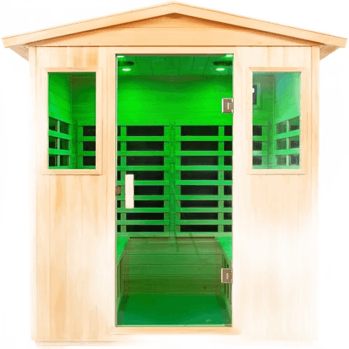 LTCCDSS Outdoor Basswood Sauna 4 Person Far Infrared Sauna