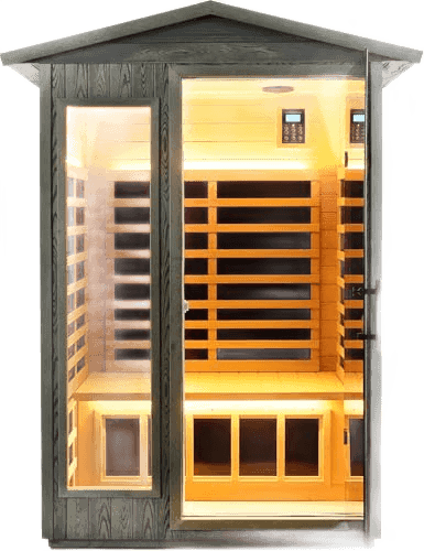 Ultra-Low EMF Outdoor Sauna 2-Person